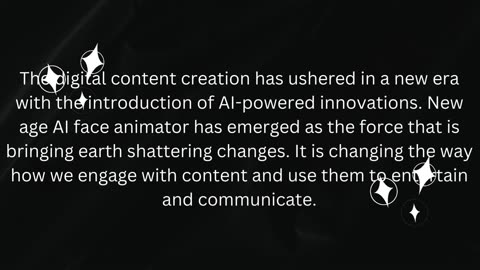 AI face animator