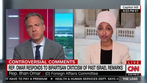 Jake Tapper & Ilhan Omar response to Anti Semitic accusations from Democrats at CNN