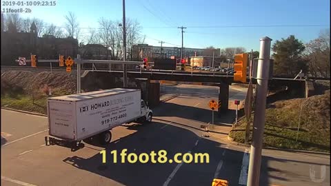 truck carnage at the 11foot8 bridge