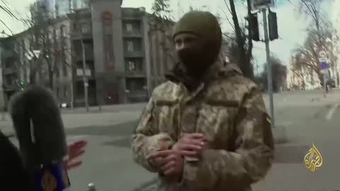 Ukrainian army reinforcements in Kiev