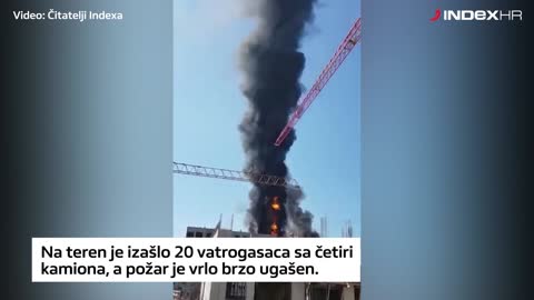 Video vijest: Izbio požar u Novom Zagrebu