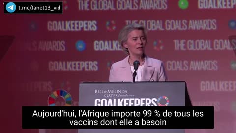 Ursula Von der Leyen reçoit le prix Goalkeepers de la Fondation Gates