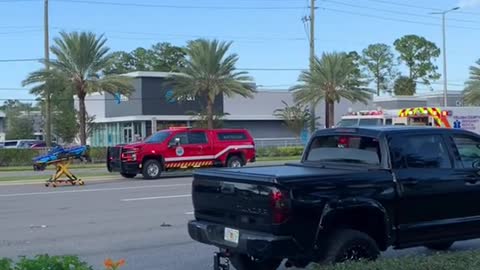 a car crash happend today near the Daytona speedway