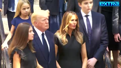Inside Ivana Trump's Funeral -Donald,Melania,Ivanka, and others