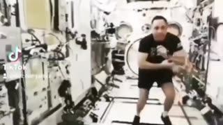 AstroNOT's Head Goes Through the FAKE I.S.S. 😶‍🌫️