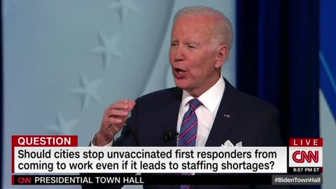 Biden on vaccine mandates for first responders