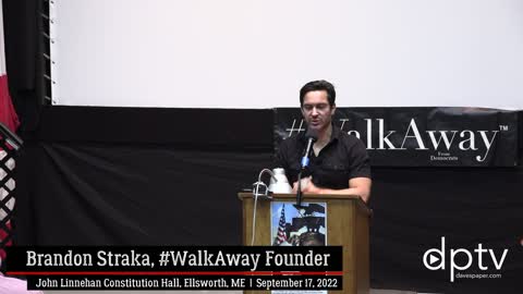 Brandon Straka #WalkAway Founder Addresses Maine Audience