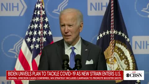 Biden out line strategy of omicron new covid 19 variant hits