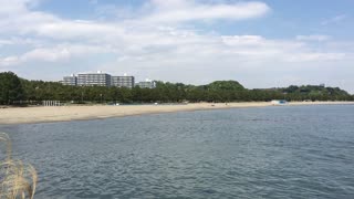 Sandy beach in Tokyo Bay 横浜市