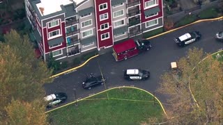 AERIAL FOOTAGE: Two King County Sheriff'f Deputies Shot, Suspect Killed