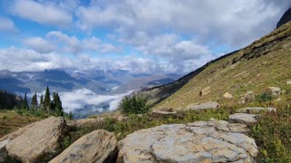 Beautiful moments on Highline Trail Glacier National Park