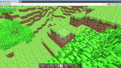 Minecraft Classic in Web Browser