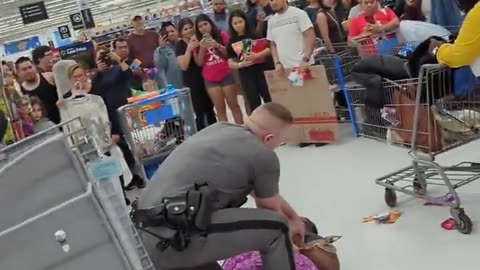 She got caught shoplifting and arrested, so she yells “Walmart is racist”