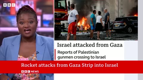 Israel_ Palestinian forces launch surprise rocket attack from Gaza - BBC News