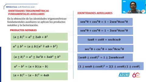 SEMESTRAL ADUNI 2021 | Semana 07 | Trigonometría S1