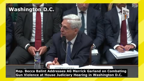 Rep. Becca Balint Grills AG Merrick Garland at House Judiciary Hearing in Washington D.C.