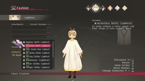 Tales of Berseria - Showcase of Most of Laphicet's Outfits