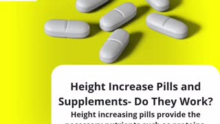 Does pills increase height?