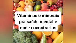 Vitaminas e minerais para saúde mental