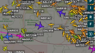 Airplane Tracking Phoenix AZ Slideshow - Jan 16th 2024 -
