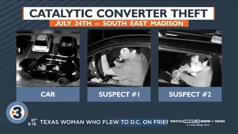 Madison police release photos of suspects in catalytic converter theft