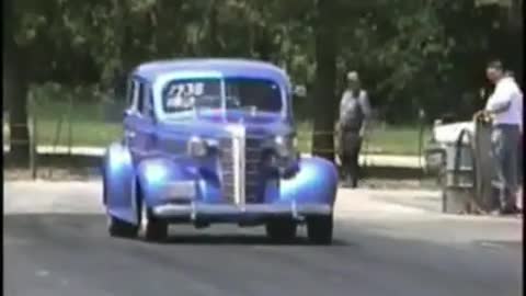 y 38 Chev at ADRA 2001 Nitro Nationals Cordova IL Driven by Son Michael on 21st Birthday