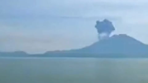 eruption of Sakurajima volcano in Kagoshima prefecture in Kyushu