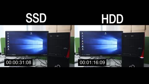 Comparação entre um SSD e um HD Convencional