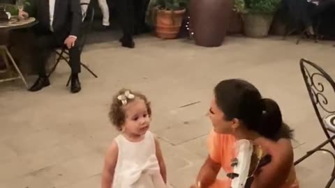 Must Watch! Little Girl's Reaction To hearing Played On The Violin At Sydney Weeding