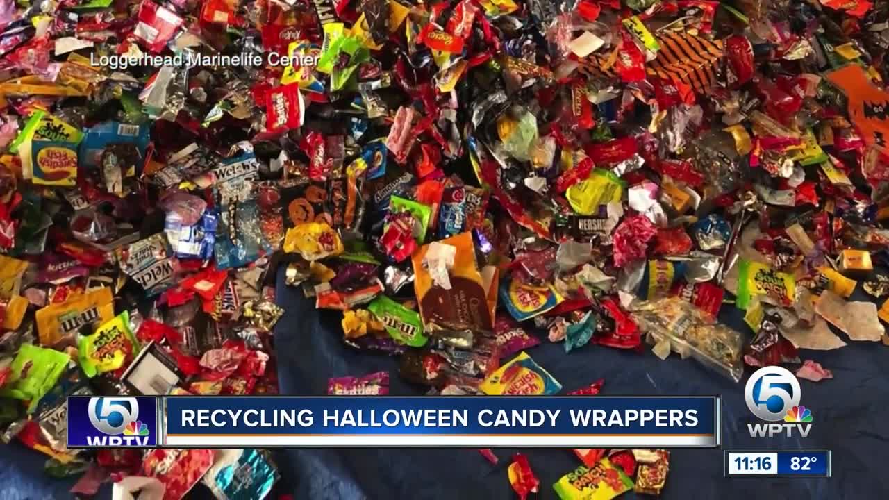 Recycling Halloween candy wrappers