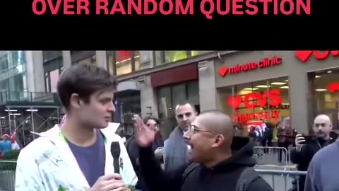 Pro-Palestine Protester Freaks Out Over Random Question