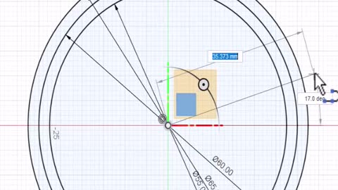 Fusion 360: Using Arcs to make a knob handle #3dprinting #fusion360 #cad #fusion360tutorial