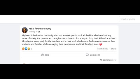 Latifah Faisal (Story County, Iowa Supervisor) feels really bad for Perry, Iowa