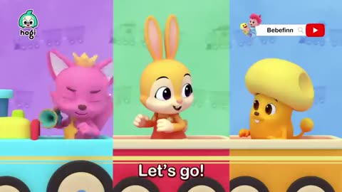 TRAIN SONG DOWN BY THE STATION ! CHUG,CHUG,TOOT,TOOT🚂 SING ALONG WITH HOGI ! PINKFONG & HOGI !!!!