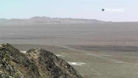 Strange pattern on Gobi desert