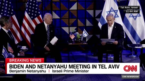 Watch Biden's full remarks arriving in Israel