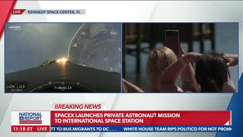 SpaceX launches private astronaut mission to International Space Station from Kennedy Space Center