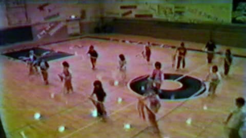 Colorguard practice 1984