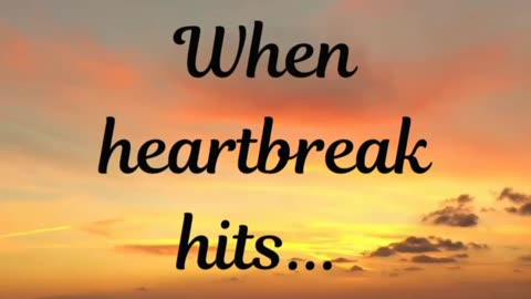 When heartbreak hits #viral#trending