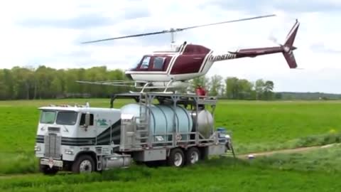 Spraying with a Helicopter