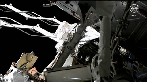 Spacewalk with Astronauts Jasmin Moghbeli and Loral O'Hara: Nov. 1, 2023 (Official NASA Broadcast)