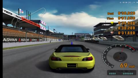 Gran Turismo 3 - License Test A-3 Gameplay(AetherSX2 HD)
