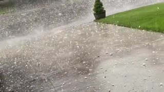 High Winds and Hail Follow Heatwave