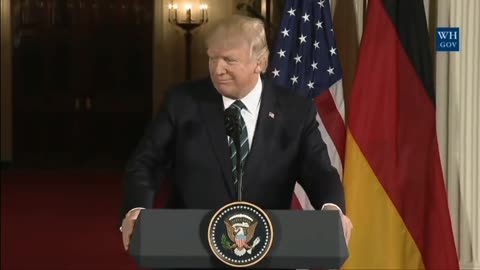 Merkel German reporter insulted Trump & Trump insulted her back “Fake News”