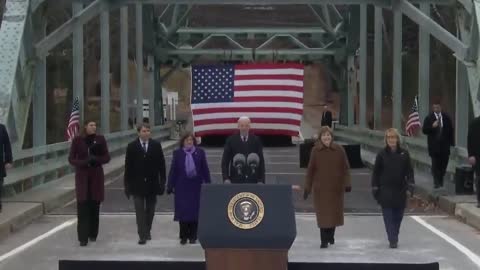 Embarrassing Moment As Biden Met With Sparse Claps For Infrastructure Bill Speech
