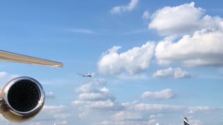 Plane Spits Out Flames