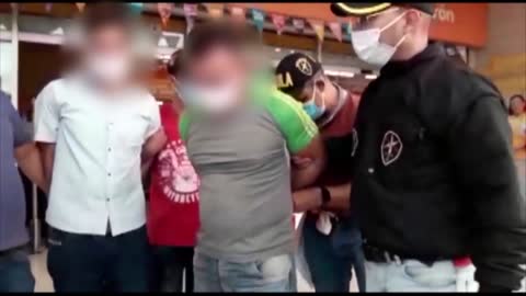 Video: Cuando recibían dinero de una extorsión fueron capturados en Girón