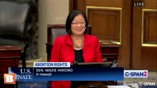Democrat Sen. Mazie Hirono Issues "Call to Arms" When Debating Abortion Ban