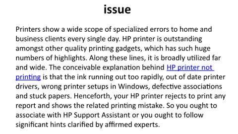 How to fix HP printer not printing issue