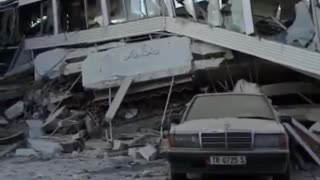 Albania earthquake aftermath with 6.4 magnitude